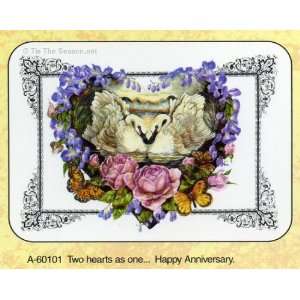  Two Hearts Anniversary Cards by Bronwen Ross   Set of 6 