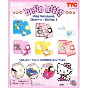  Hello Kitty mini notebook Charms Capsule Toys set of 6 
