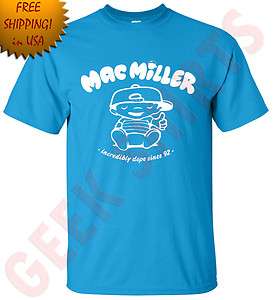 Mac Miller Incredibly dope knock hip hop rap t shirt Wiz halifa tee 