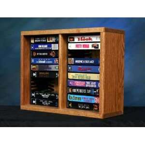   Wood Shed Solid Oak DVD VHS Rack (Various Finishes) 210 1: Home