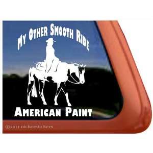  My Other Smooth Ride Paint Horse Trailer Vinyl Window 