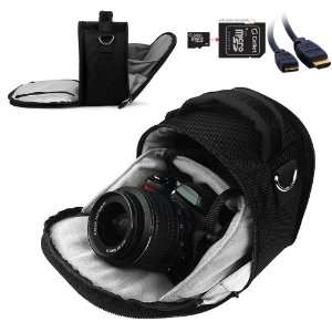  designed Midnight Black Small DSLR & SLR Camera Bag, Laurel Luxury 