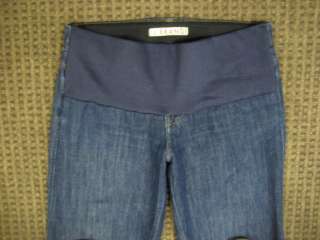Brand Maternity Jeans Medium Blue Wide Leg Size 27 Extra Small 