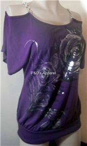 Womens Lavish Maternity Purple Shirt Top Blouse S M L X  