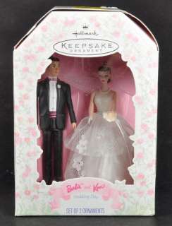   and Ken Wedding Day Hallmark Keepsake Ornament Cake Topper MIB  