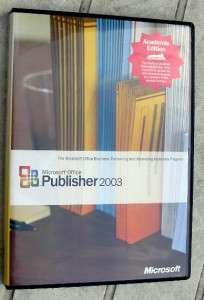 Microsoft Office Publisher 2003 case product key  
