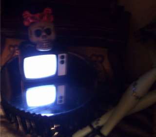 Monster High Barbie Doll house custom tv lights and sound OOAK 