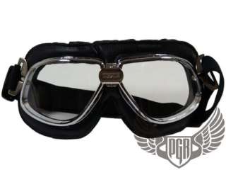 Vespa Harley Scooter Motorcycle Goggle Helmet CLEAR  