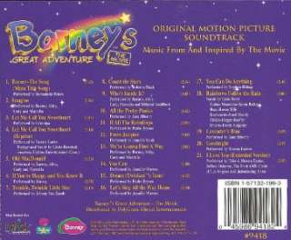 Movie Soundtrack* BARNEYS GREAT ADVENTURE *CD* VG Cond 045986941824 