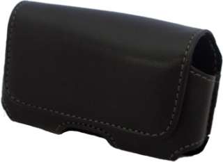 BLACK LEATHER CARRY POUCH CASE FOR  MP4 MP5  