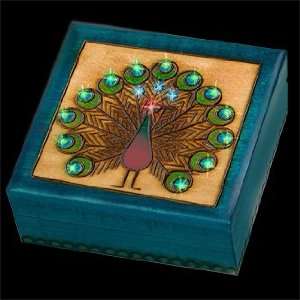   with Lighting LED Lights Wooden Polish Jewelry Box