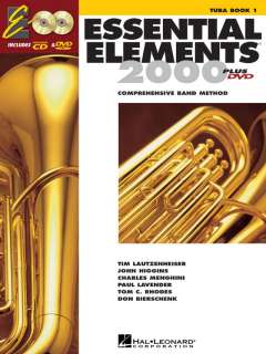 Essential Elements 2000 TUBA Book 1 Hal Leonard CD DVD  