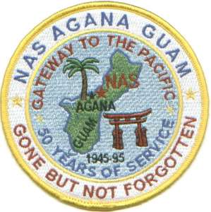 US NAVY BASE PATCH, AGANA GUAM NAS, GATEWAY TO PACIFIC*  
