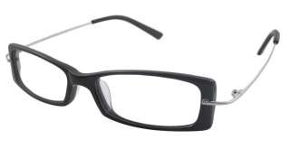 07616 black acetate metal RX optical eyeglasses frames  