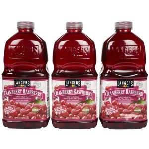  Langers Raspberry Cranberry Juice, 64 oz, 3 ct (Quantity 