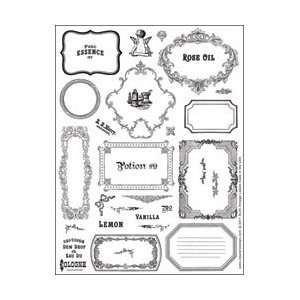   Clear Art Stamps Large 8X6 Sheet   Labels And Frames by Crafty Secrets
