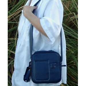   Solutions Shoulder Handbag, Purse in Dark Blue Leather & Organizer