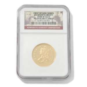   Jackson Liberty First Spouse Gold Coin PF69 NGC: Sports & Outdoors