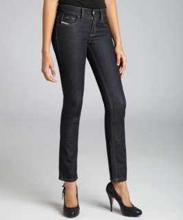 Diesel dark indigo crosshatch stretch denim Livy skinny jeans