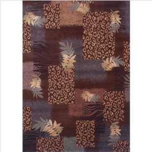  Shaw Rugs 3V 13700 Inspired Design Majesty Brown Contemporary Rug 