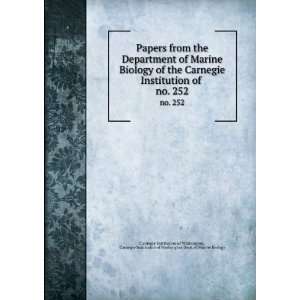 Papers from the Department of Marine Biology of the Carnegie 