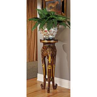African Elephant Trunks Trio Architectural Pedestal Plant Stand  