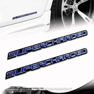 GMC Jimmy Sierra Honda Element Pilot Blue Supercharged Emblem/Badge 