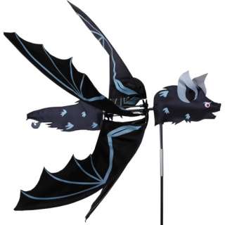Halloween Flying Bat Yard Garden Ground Wind Spinner Decoration
