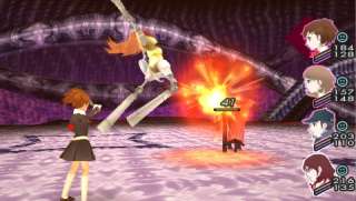 Party combat screen from Shin Megami Tensei: Persona 3 Portable