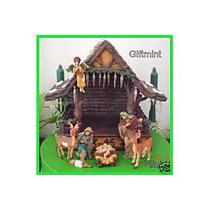  Lit Christmas Nativity Scene New in Box 