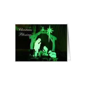  Glowing Nativity Scene Christmas Blessings Card Health 