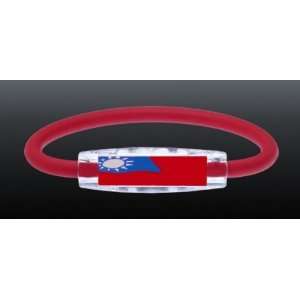  Taiwan Magnetic Negative Ion Flag Wristband Sports 