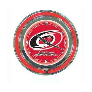  NHL Carolina Hurricanes Neon Clock   14 inch Diameter 