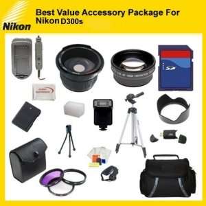  Best Value Accessory Package For Nikon D300s includes 8GB 