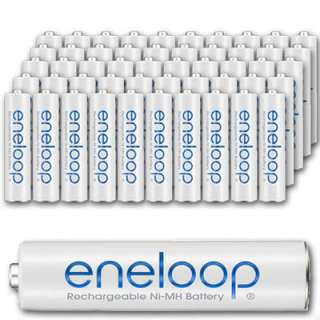50pk Eneloop AAA Pre charged Rechargeable Batteries  