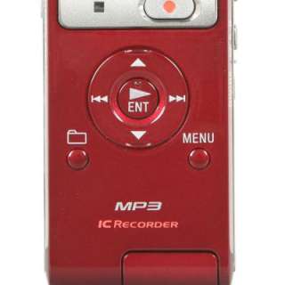 Sony ICD UX200 ICDUX200 Digital Voice Recorder Red Refurbished  