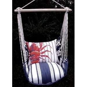   Stripe Maine Lobster Hammock Chair Swing Set Patio, Lawn & Garden