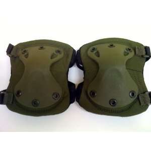 SecPro Flexible Green Paintball Elbow Pads Size Adjustable  