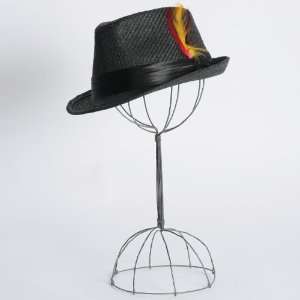  Feather Fedora 100% Paper Straw Black: Everything Else