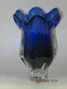 Royal Gallery Blue and Green Vase Made in Poland  