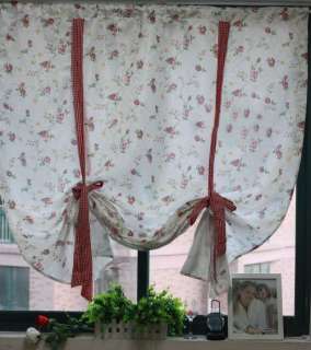 Gorgeous Pink Rose Satin Adjustable Pull up Curtain  