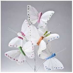  White & Pastel Butterfly Decorations Toys & Games