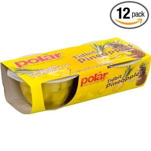 MW Polar Foods Tidbit Pineapple Fruit Cup in Light Syrup, 2 Count 