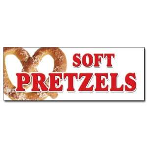  36 SOFT PRETZELS DECAL sticker pretzel stand cart 