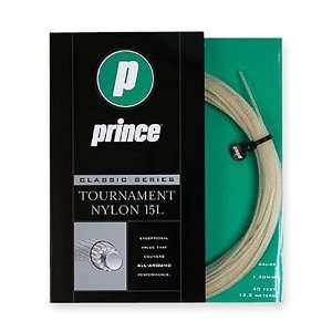  Prince Tournament Nylon Tennis String   15L gauge   White 
