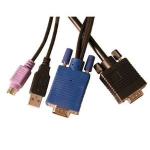  6 FT VGA/PS2/USB KVM Cable Kit Electronics