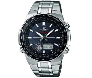   134sb 1a1vef edifice solar powered combination stainless steel watch