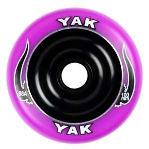 YAK Scat II Metal Core Wheel Purple/Black 100mm 