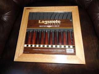   Select Hardwood 12 piece Steak Knife and Fork Set new in box  