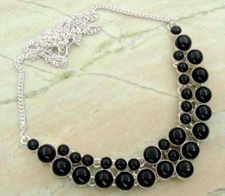 AMAZING BLACK ONYX & .925 SILVER necklace  